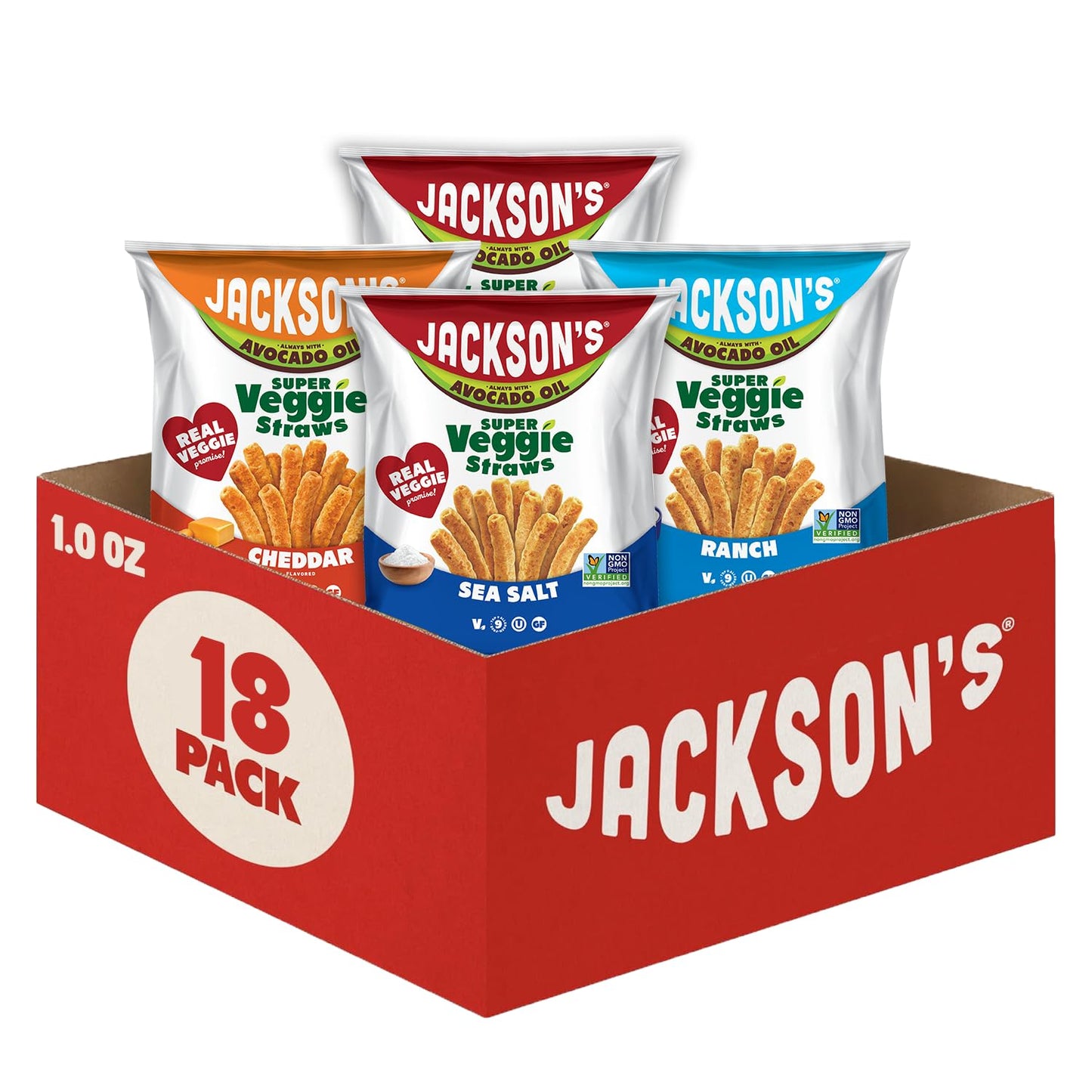 Jackson's-Super-Veggie-Straws-Variety-Pack,-Avocado-Oil-(1oz,-Pack-of--18)----230