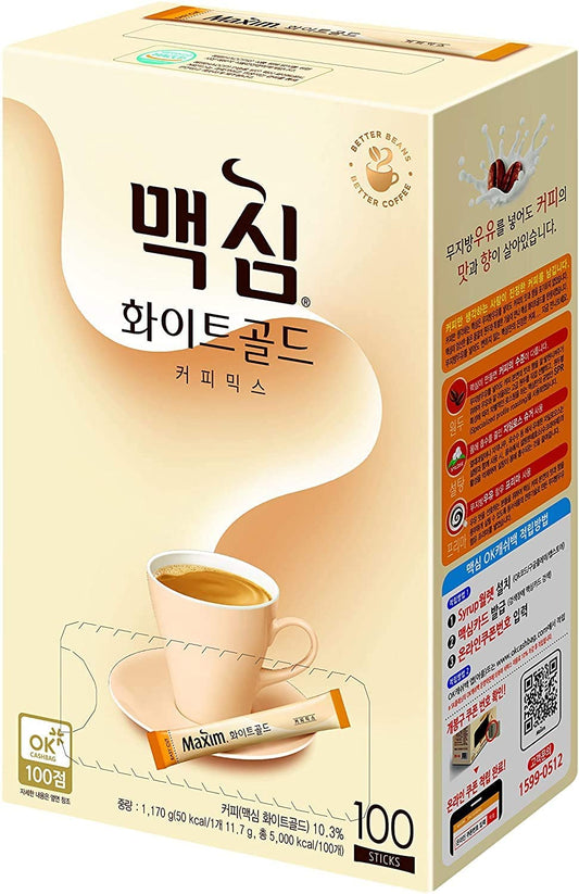 Maxim-White-Gold-Instant-Coffee-Mix-1-Box,-100-Sticks-------613