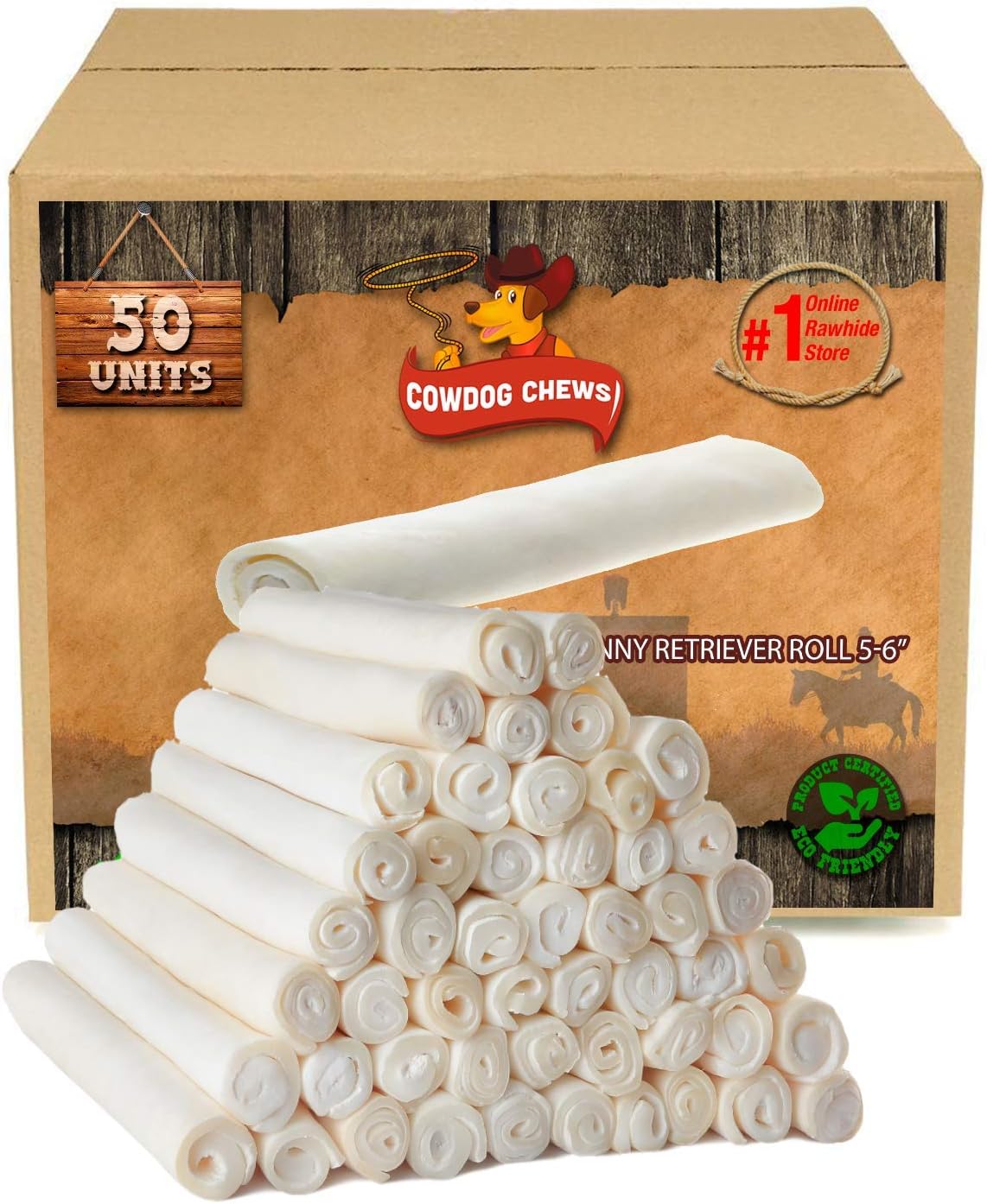 Cowdog-Chews-46178-Inches-Rawhide-Retriever-Roll---Chewing-Dog-Treat,-Natural-2571