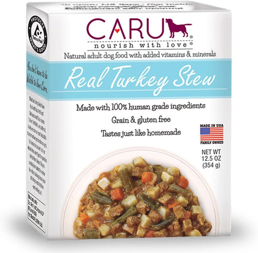 Caru---Real-Turkey-Stew-For-Dogs,-Natural-Adult-Wet-Dog-Food-With-131