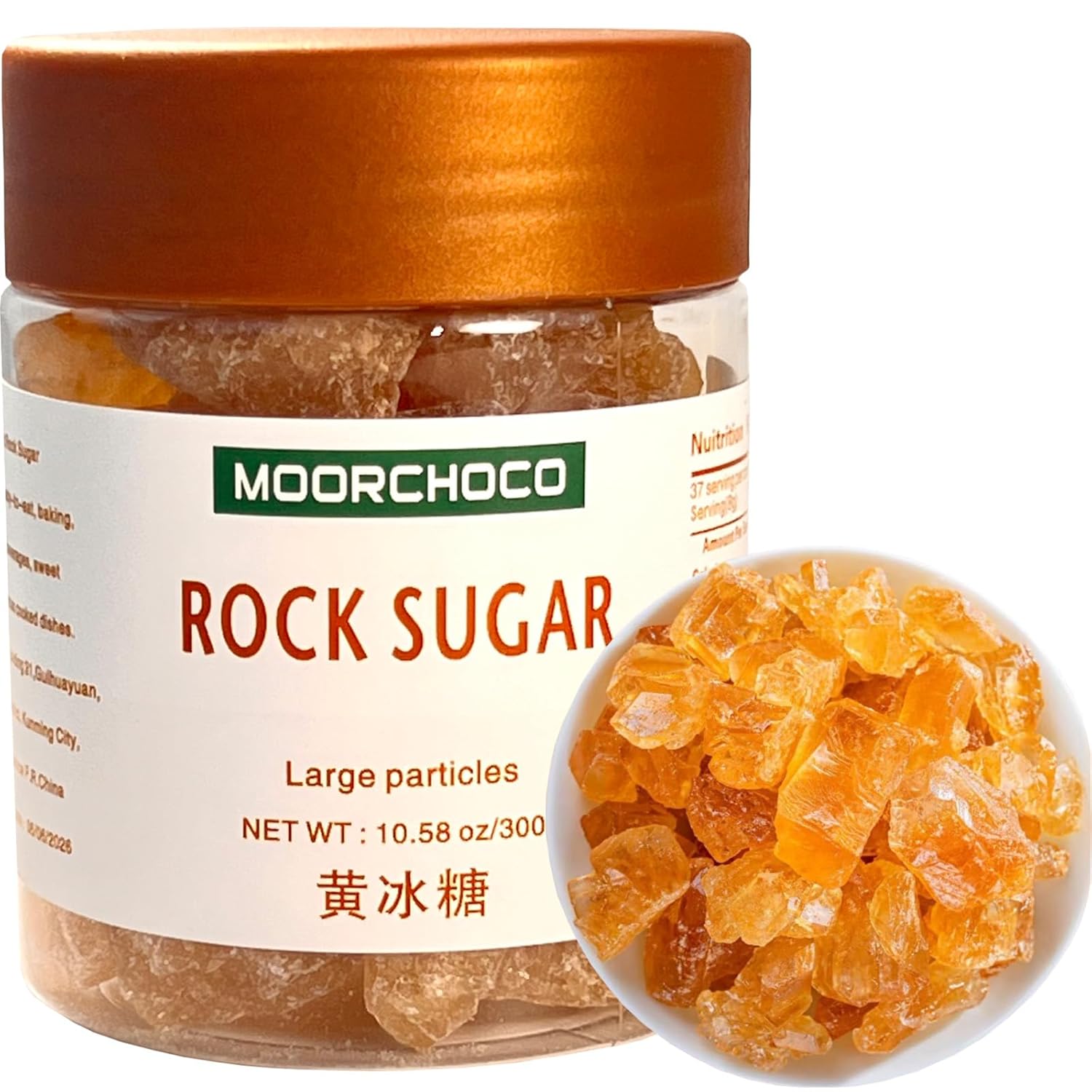 MOORCHOCO-Yellow-Rock-Sugar-for-Pho,-Medium-Sized-(Large-particles-10.58oz)---------1595