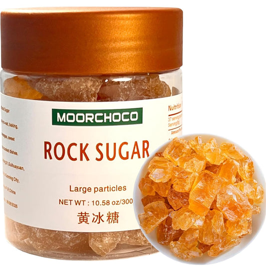 MOORCHOCO-Yellow-Rock-Sugar-for-Pho,-Medium-Sized-(Large-particles-10.58oz)---------1595