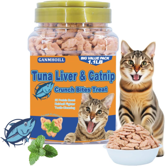 1.1-lb/500g-Cat-Grass-Treats-for-Indoor-Cats---17.6-oz-Natural-Tuna-Flavor,-94