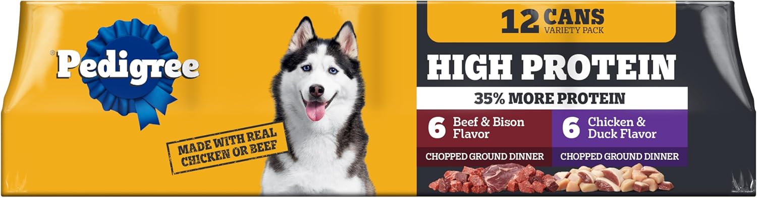 Pedigree-High-Protein-Wet-Dog-Food,-Adult-Soft-Canned-Dog-Food-Variety-Pack,-2363