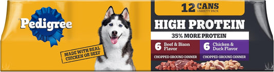 Pedigree-High-Protein-Wet-Dog-Food,-Adult-Soft-Canned-Dog-Food-Variety-Pack,-2363