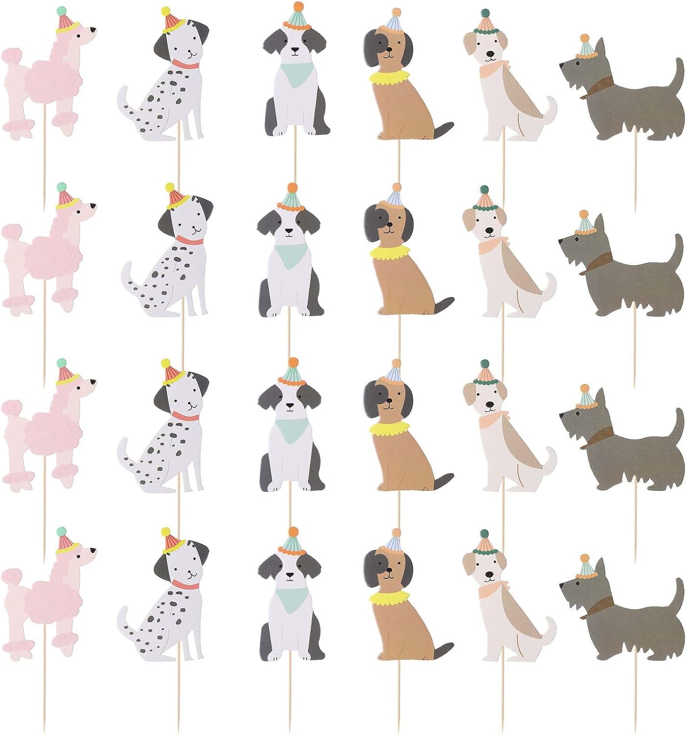 JJUNW-24PCS-Pet-Dog-Cupcake-Toppers,-Dog-Face-Cake-Toppers-Pet-Dog-Birthday-Supplies-1298