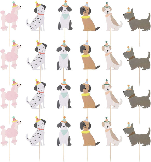 JJUNW-24PCS-Pet-Dog-Cupcake-Toppers,-Dog-Face-Cake-Toppers-Pet-Dog-Birthday-Supplies-1307
