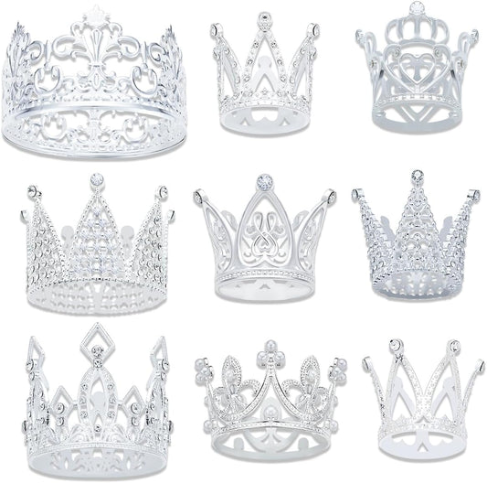 9-Pieces-Crown-Cake-Topper,-Princess-Little-4298