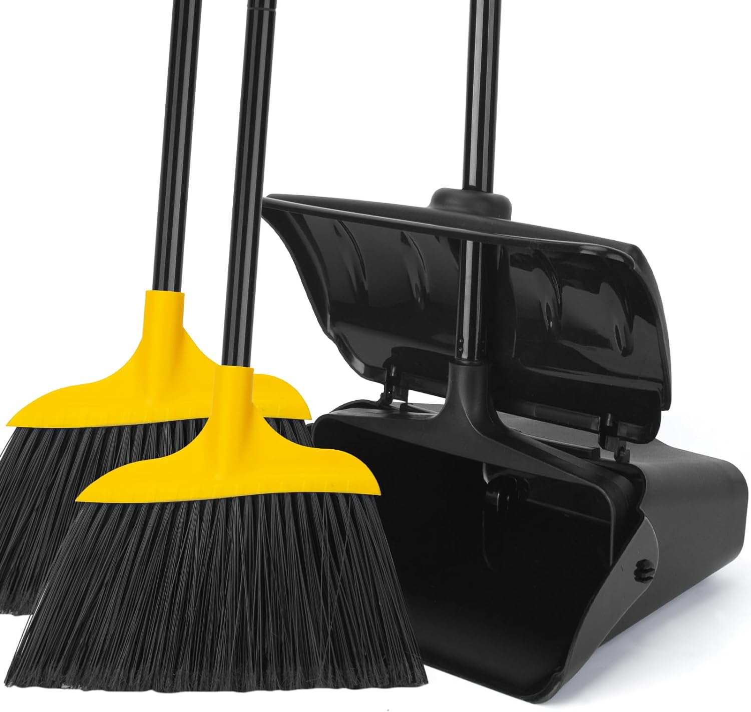 Indoor/Outdoor-Heavy-Duty-Broom-and-Dustpan-Set,Upright-Plastic-Commercial-Dust-2891