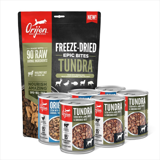 Bundle-of-ORIJEN-Epic-Bites-Freeze-Dried-Dry-Dog-Food-Tundra-Recipe-6oz-Bag-106