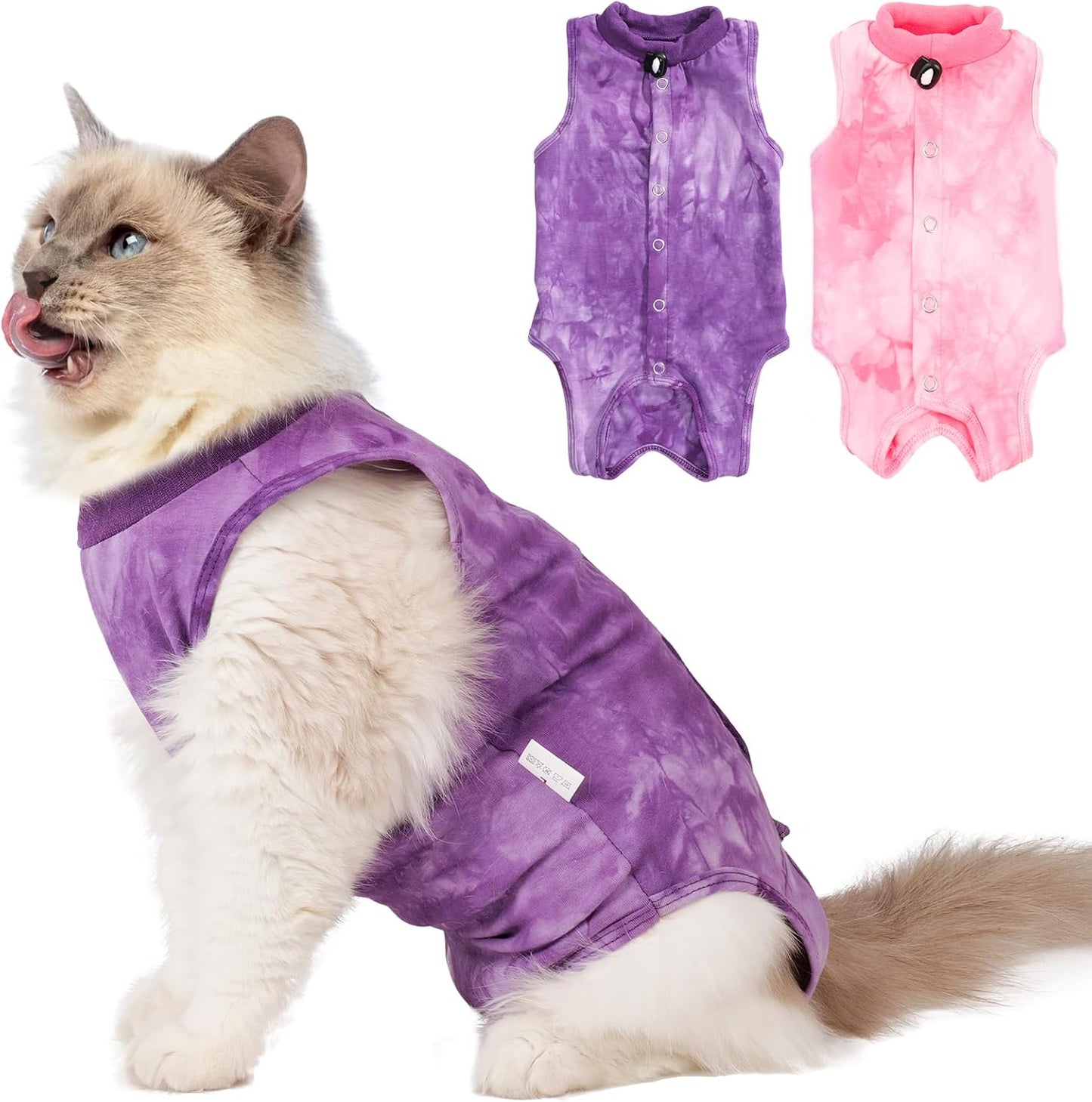 2Pack-Cat-Surgery-Recovery-Suit-Female,Cat-Onesie-for-Cat-After-Surgery-Female,Kitten-Spay-695