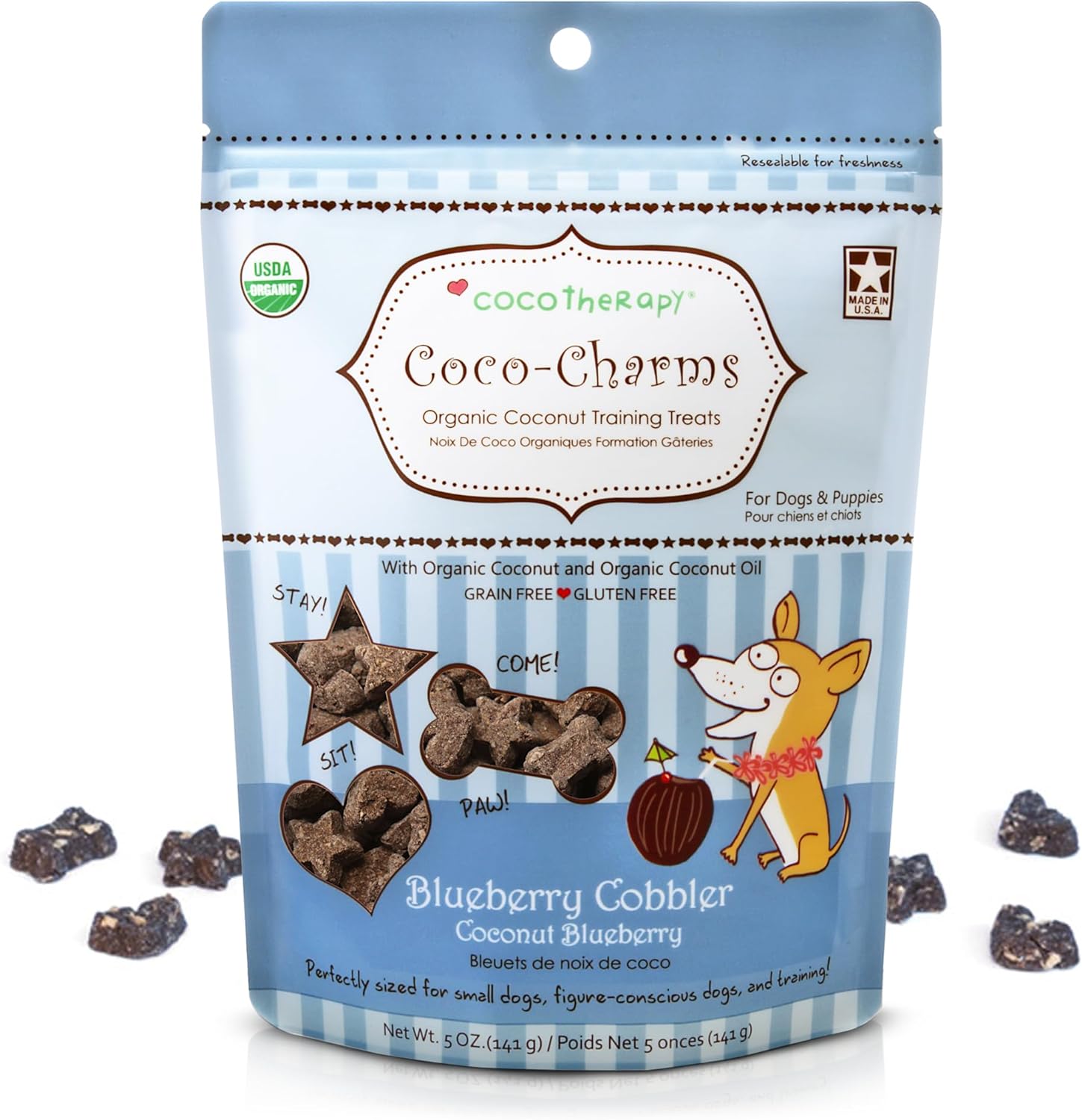 Coco-Charms-Blueberry-Cobbler---Organic-Dog-Treats,-All-2204