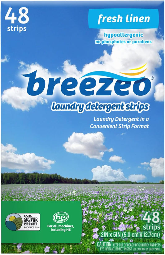 Breezeo-Laundry-Detergent-Strips-(48-strips)---Fresh-Linen-Scent---More-1439