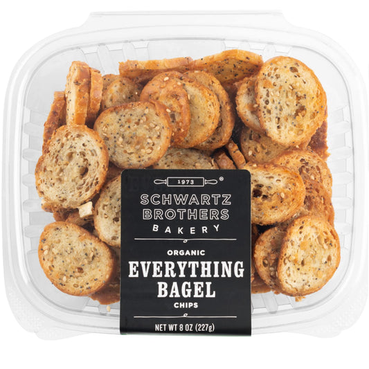 Schwartz-Brothers-Bakery,-Bagel-Chips,-Everything,-Organic,-Kosher,-Artisanal,-Vegan.-Freshly--baked-8oz-container.--218