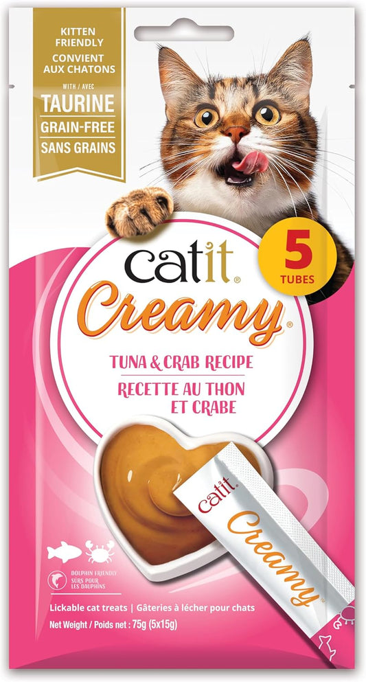Catit-Creamy-Lickable-Treat,-Tuna-&-Crab-5pk-------296
