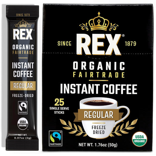 Rex-Coffee-Organic-Fairtrade-Freeze-Dried-Instant-Coffee-Sticks,-Medium-Roast-Arabica,-25-Single-Serve-1958