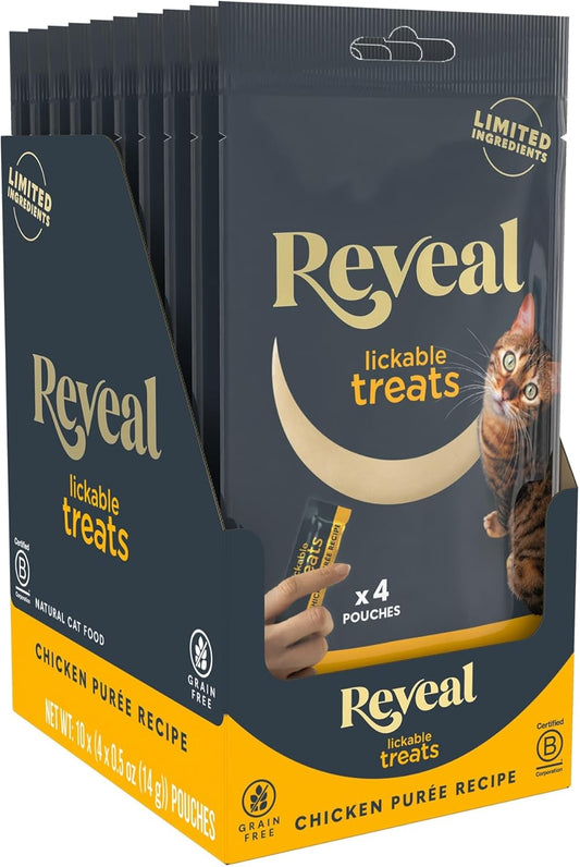 Reveal-Lickable-Cat-Treats,-Natural-Purée-Treats-for-Cats,-Grain-Free-Made-Limited-Chicken1009