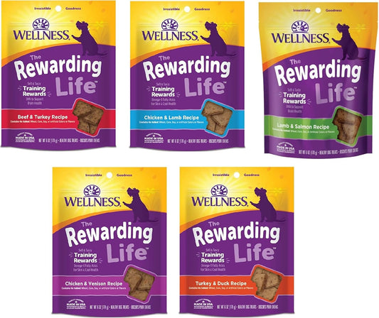 Wellness-Wellbites-Natural-Grain-Free-Soft-Dog-Treats,-5-Flavor-(Beef-&-Chicken-508