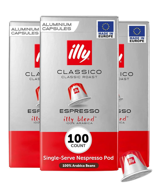 illy-Nespresso-Cápsulas-100-cápsulas-de-expreso,-café-Classico-tostado-medio,-con2849
