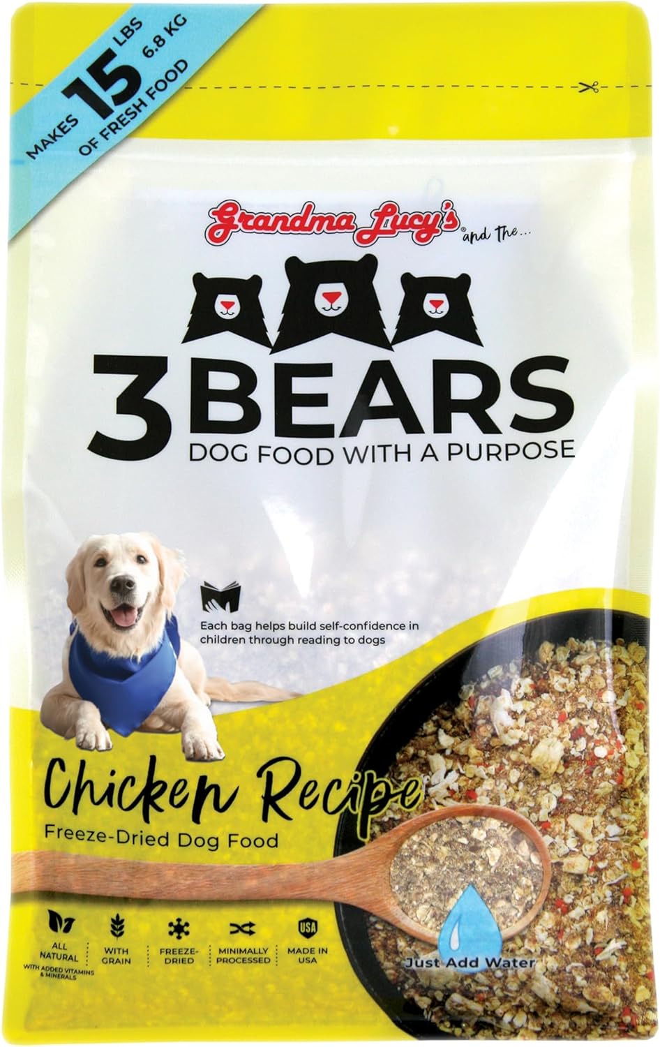 Grandma-Lucy's-Comida-para-perros-de-pollo-3-Bears-1471