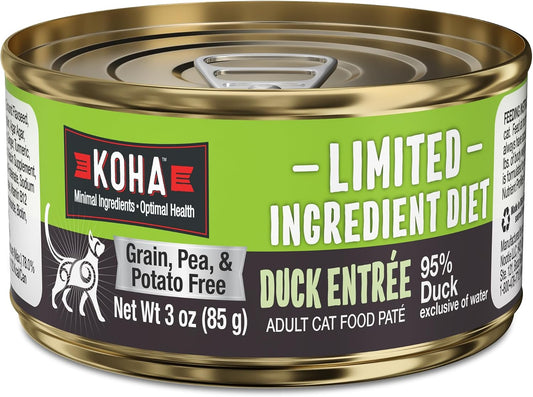 KOHA-Limited-Ingredient-Diet-Paté-for-Cats,-0.96-Duck-Sensitive-Stomach-Cat-Food,-323