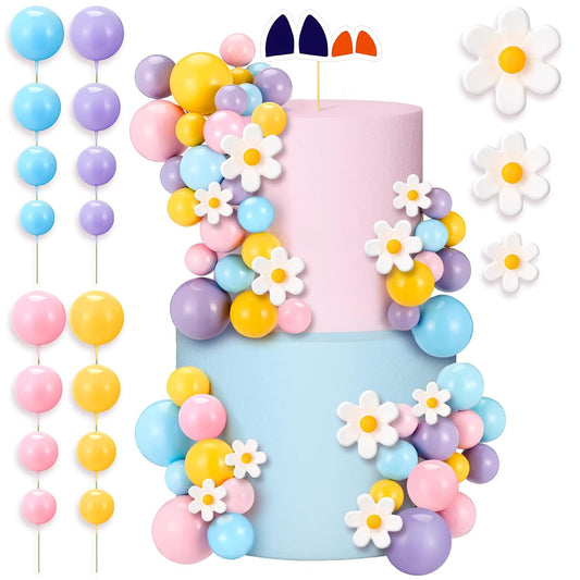 Threehoney-63-Pcs-Blue-Dog-Cake-Toppers-4373