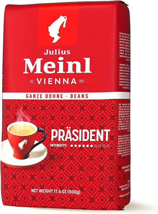 Julius-Meinl:-Präsident,-granos-de-café-vienés-clásicos-de-tueste-medio,-oz1509