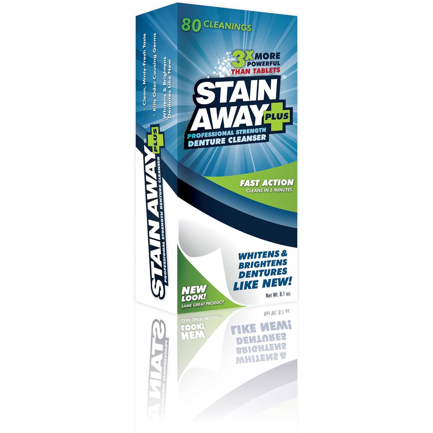 Stain-Away-Plus-Denture-Cleanser,-80-Cleanings-Each-(Pack-of-3)---156