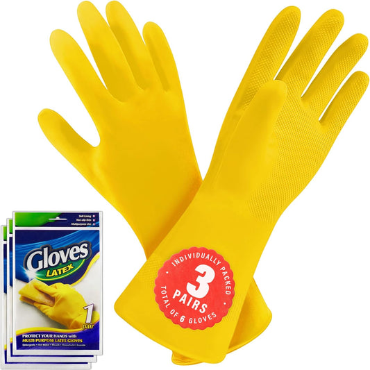 SteadMax-45811-Pairs-Cleaning-Gloves,-Reusable-Natural-Rubber-Dish-Gloves,-5416