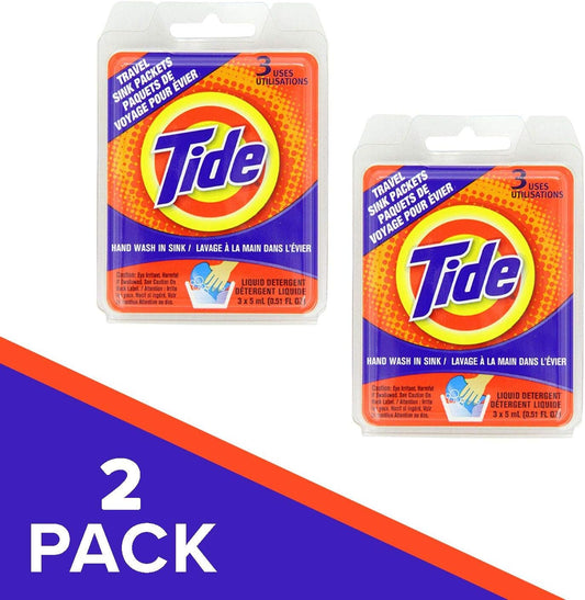 Tide-Travel-Sink-Packets-3ct-Laundry-Detergent-for-Hiking,-RV,-Camping,-Backpacking,-855