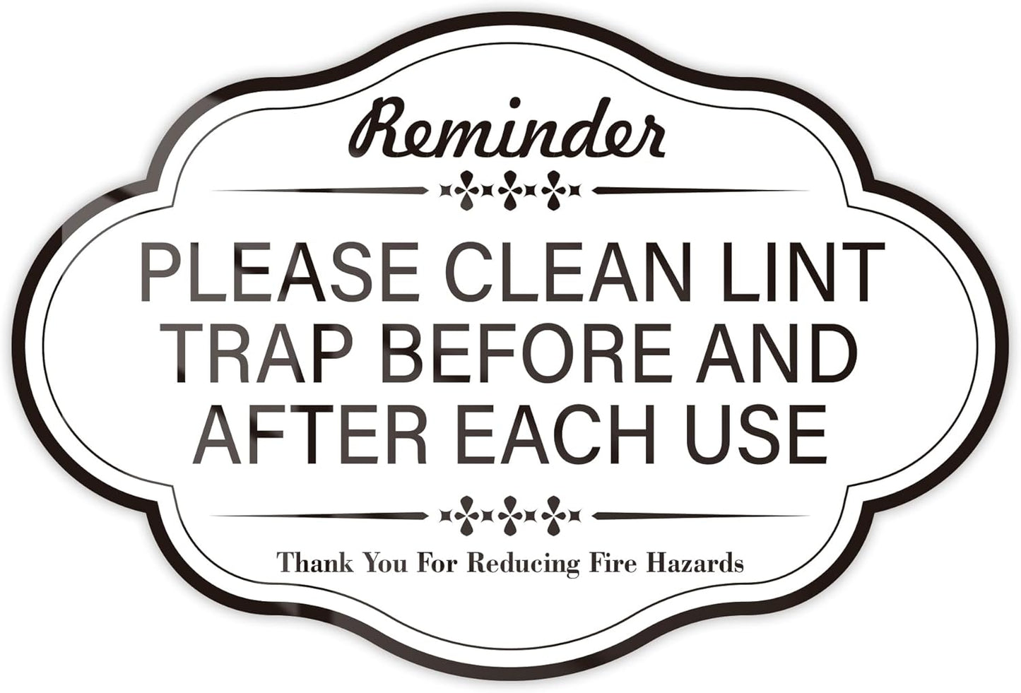 Clean-Lint-Trap-Reminder-Sign,-Self-adhesive-Waterproof-and-Anti-fading-Clean-Lint-Trap-319