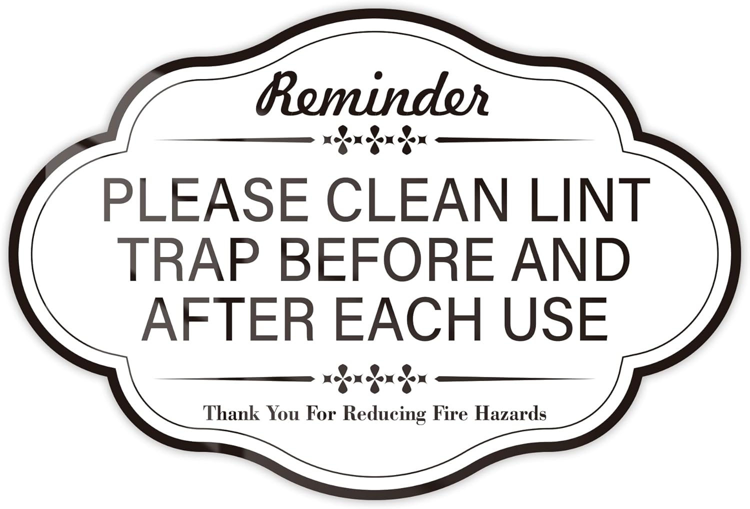 Clean-Lint-Trap-Reminder-Sign,-Self-adhesive-Waterproof-and-Anti-fading-Clean-Lint-Trap-319