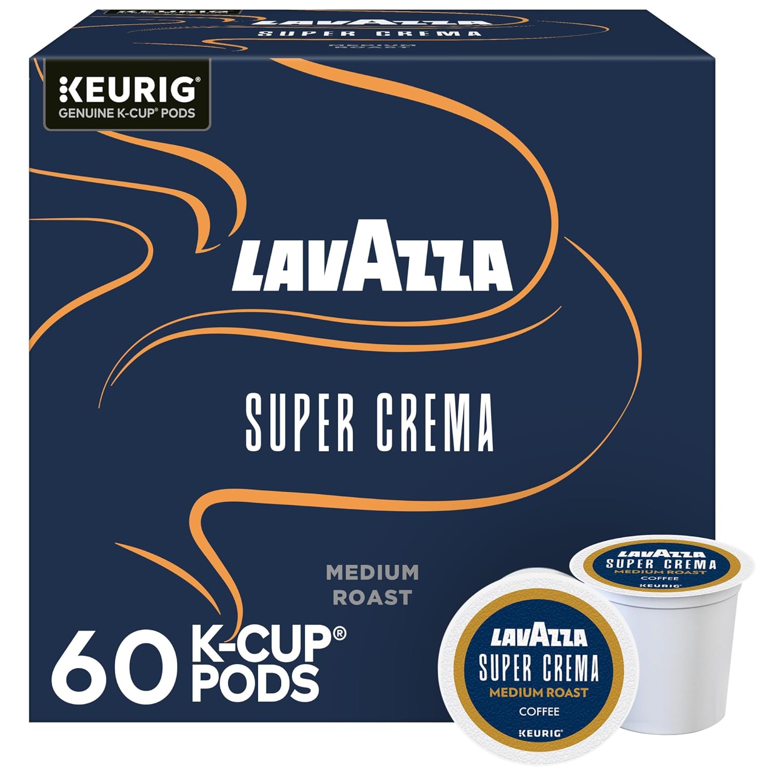 Lavazza-Super-Crema,-Single-Serve-Keurig-K-Cup-Pods,-Medium-Espresso-Roast-Coffee,-60-1366
