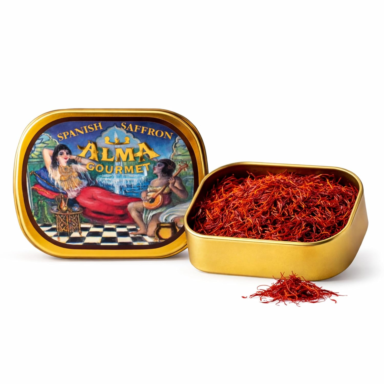 Alma-Gourmet-Spanish-Saffron-Threads-2g-(0.07-oz)---1-Pure-Natural-1559