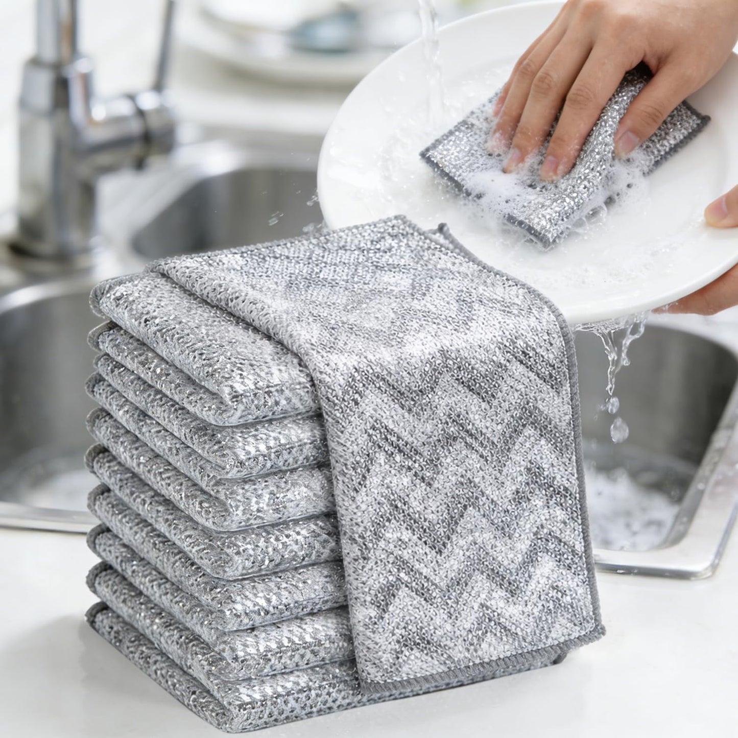 7-Pack-Metal-Dish-Cloth,-Non-Scratch-&-Odor-Steel-Wool-Scrubber-|-Reusable-&-1510