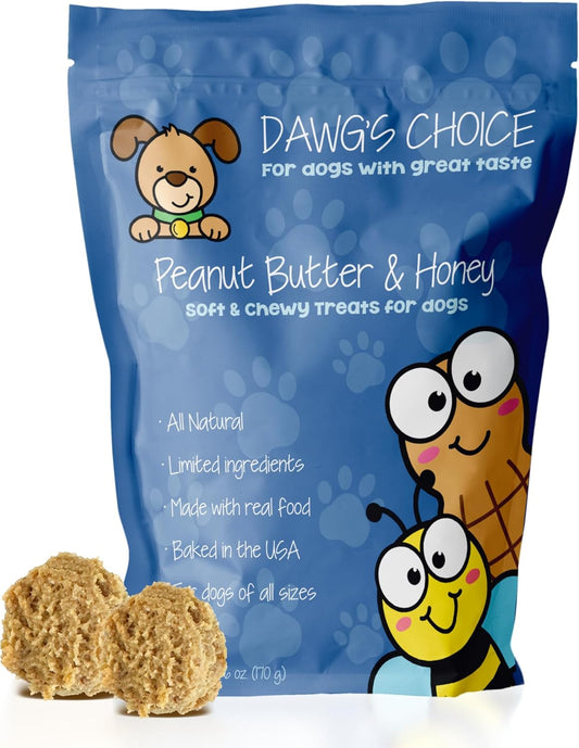 DAWG'S-CHOICE-Soft-&-Chewy-Dog-Treats,-Peanut-Butter-&-Honey-for-136