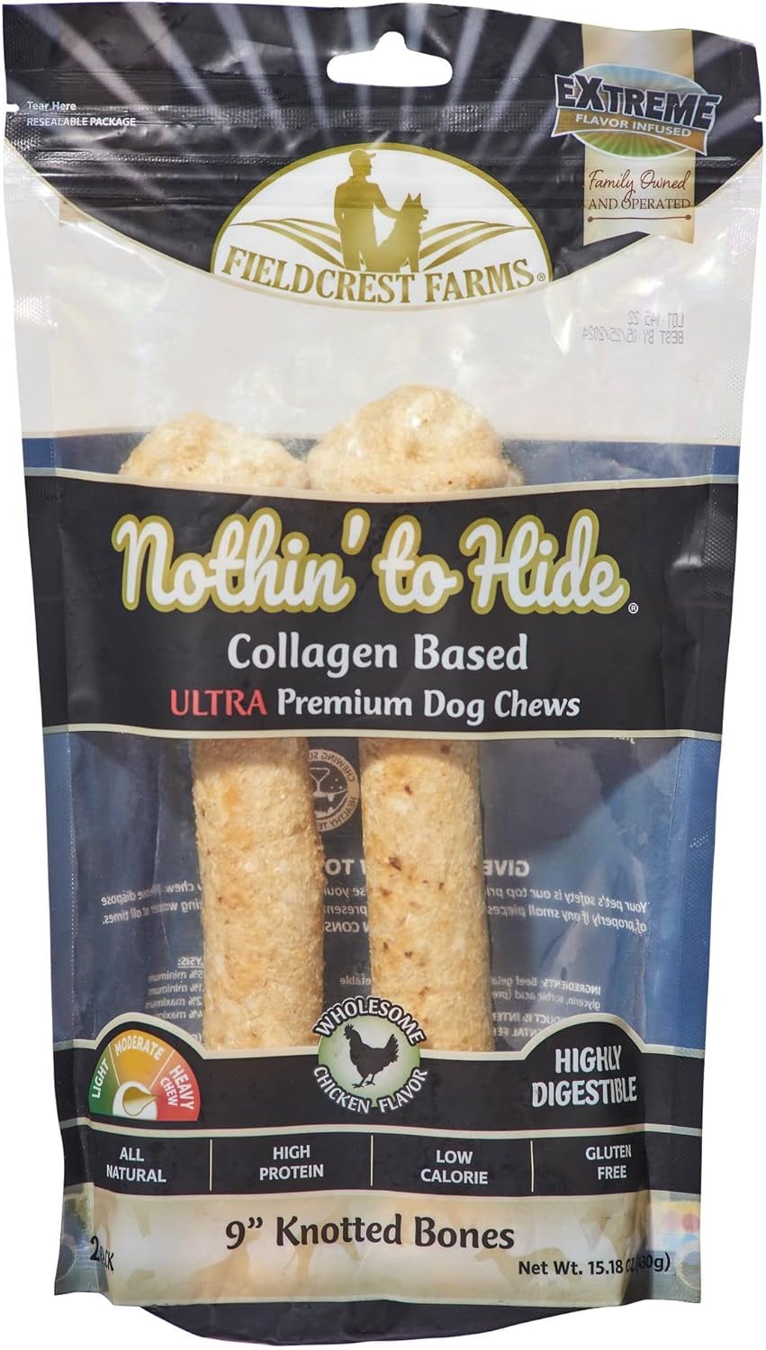 Nothin'-to-Hide-9"-Knotted-Chicken-Flavor-Bone-1868