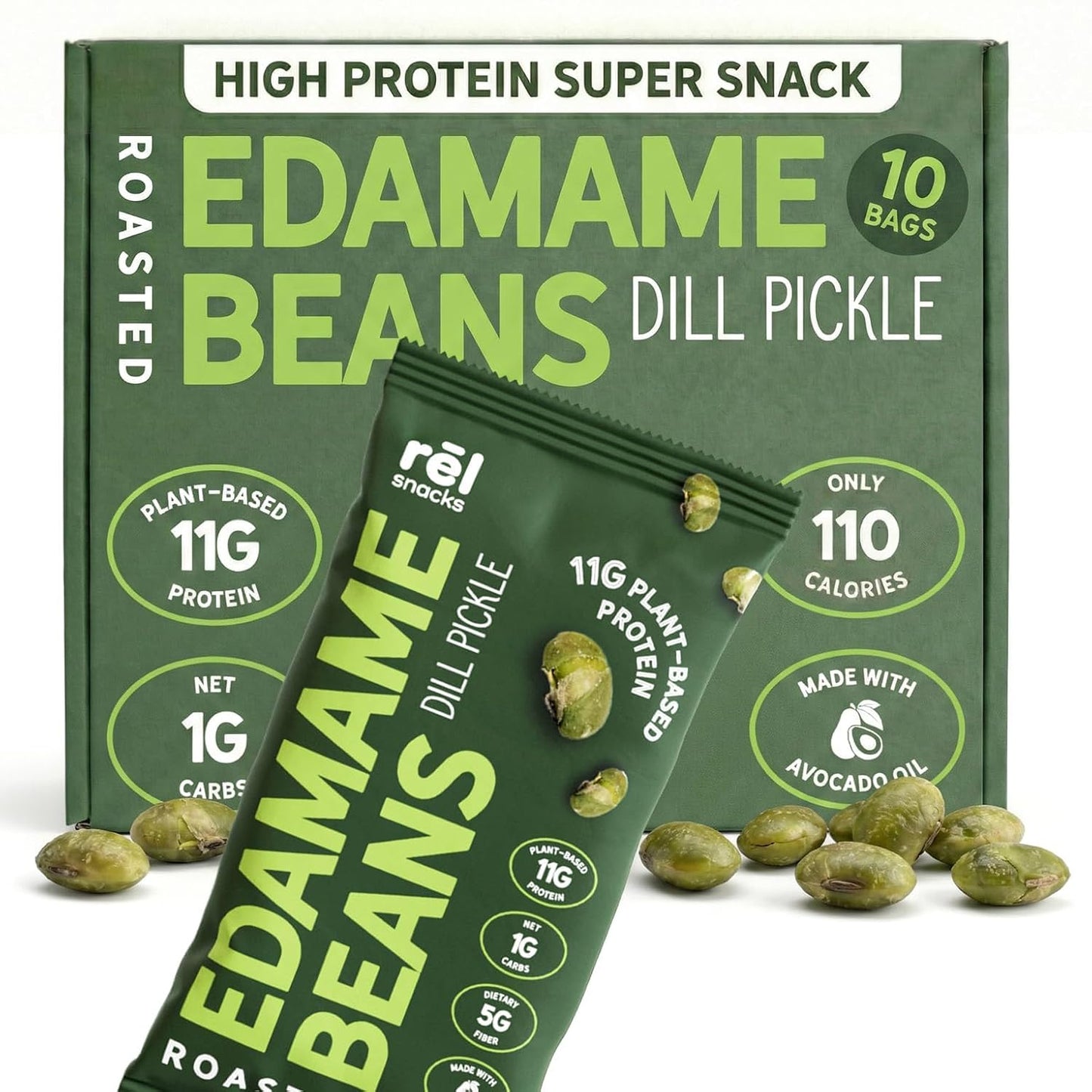 Rel-Snacks-Dill-Pickle-Roasted-Edamame-Beans,-High-Protein-Low-Carb--Snack,-11g-Plant-1g-1585