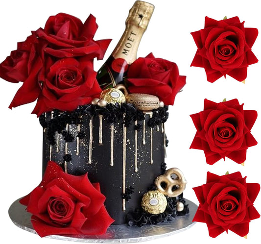 Rsstarxi-9-Pack-Red-Rose-Cake-Topper-15
