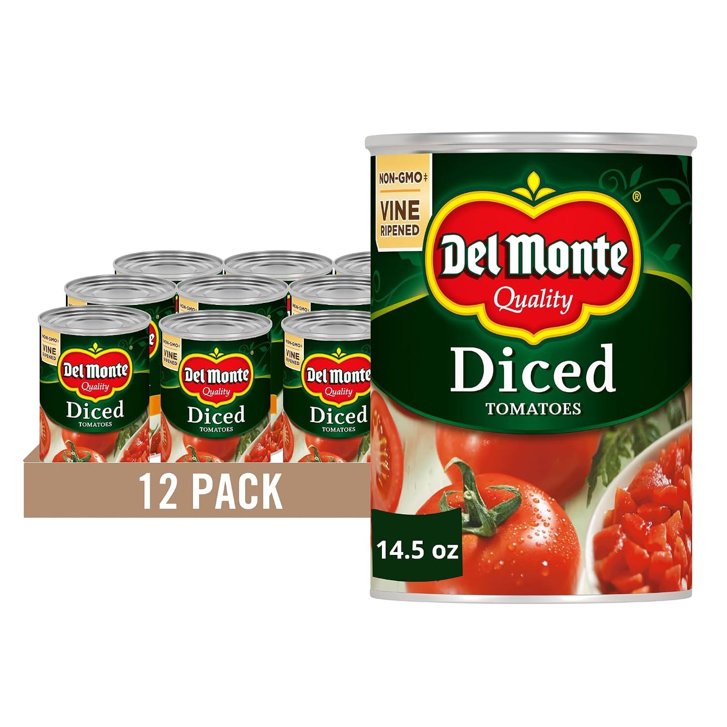 Del-Monte-Canned-Diced-Tomatoes-with-Natural-Sea-Salt,-14.5-Ounce-(Pack-879