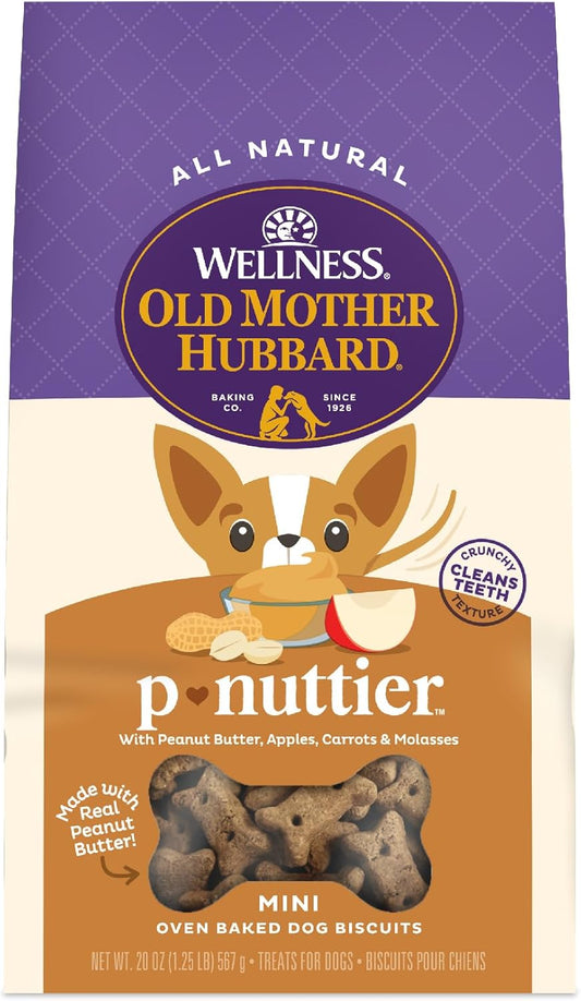 Old-Mother-Hubbard-Wellness-P-Nuttier-Dog-Biscuits,-Natural,-Training-Treats,-Peanut-Flavor,-2855