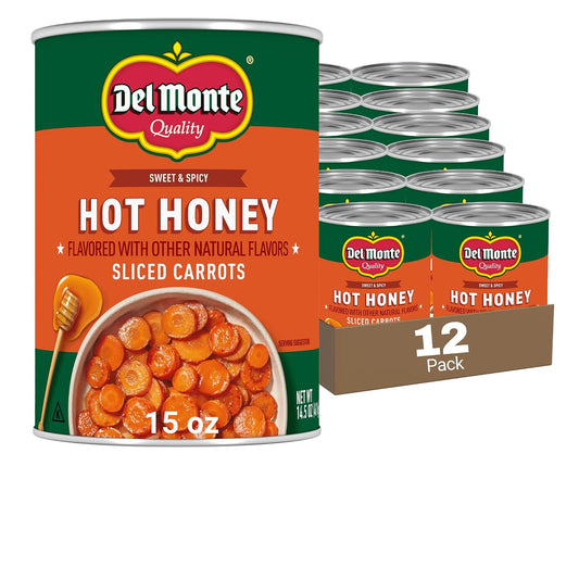 Del-Monte-Hot-Honey-Flavored-Sliced-Carrots,-14.5-oz.-Cans,-Pack-of-439