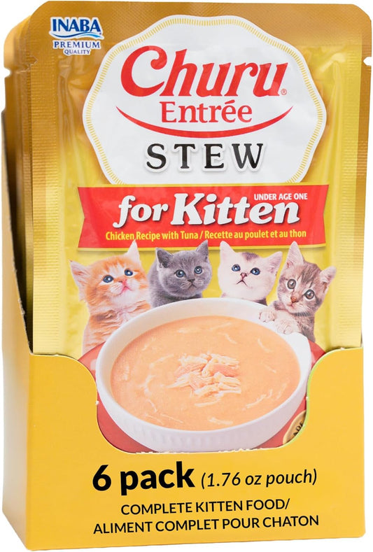 INABA-Churu-Entrée-Stew-for-Kittens,-High-Moisture,-Prebiotic-Wet-Cat-1.76oz.-Pouch,-Pouches,729