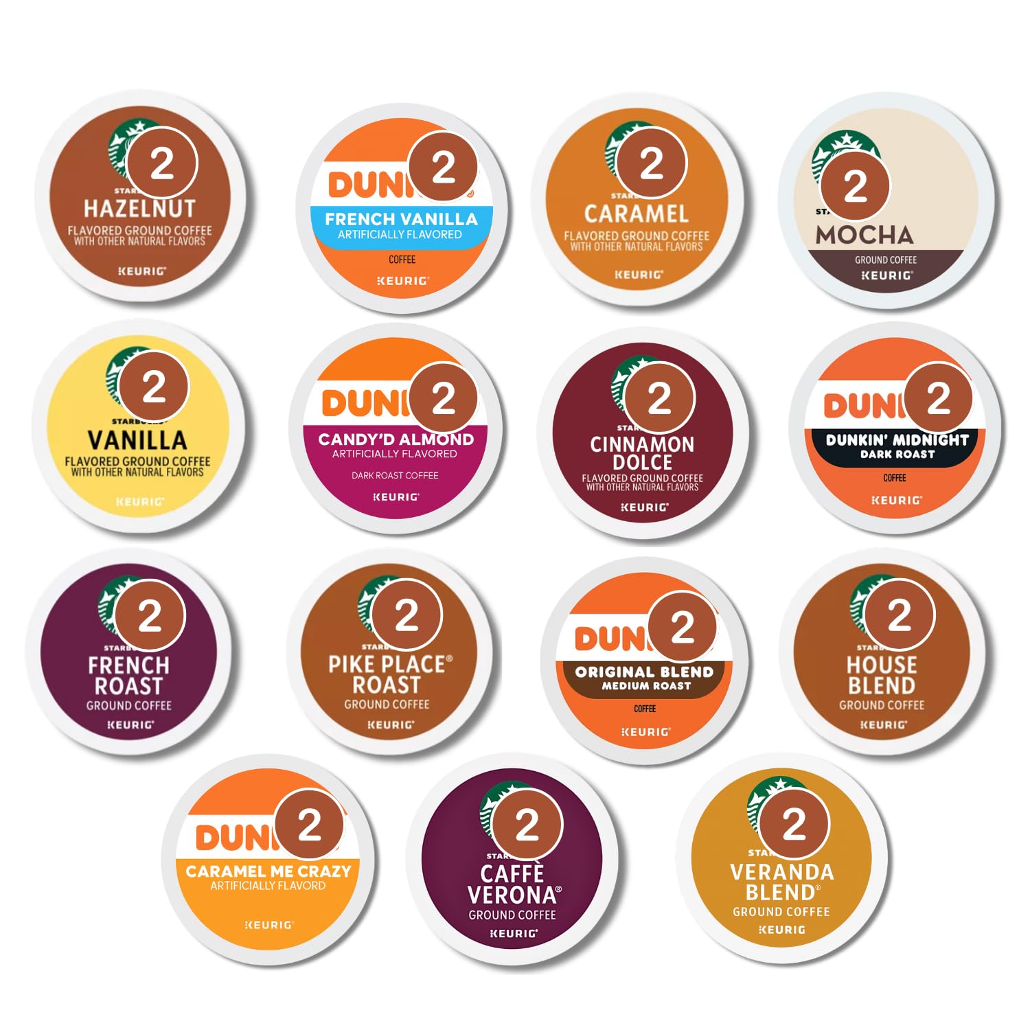 Coffee-Pods-Variety-Pack-–-30-Count-K-Cups-Sampler-with-15-Flavors-–-142