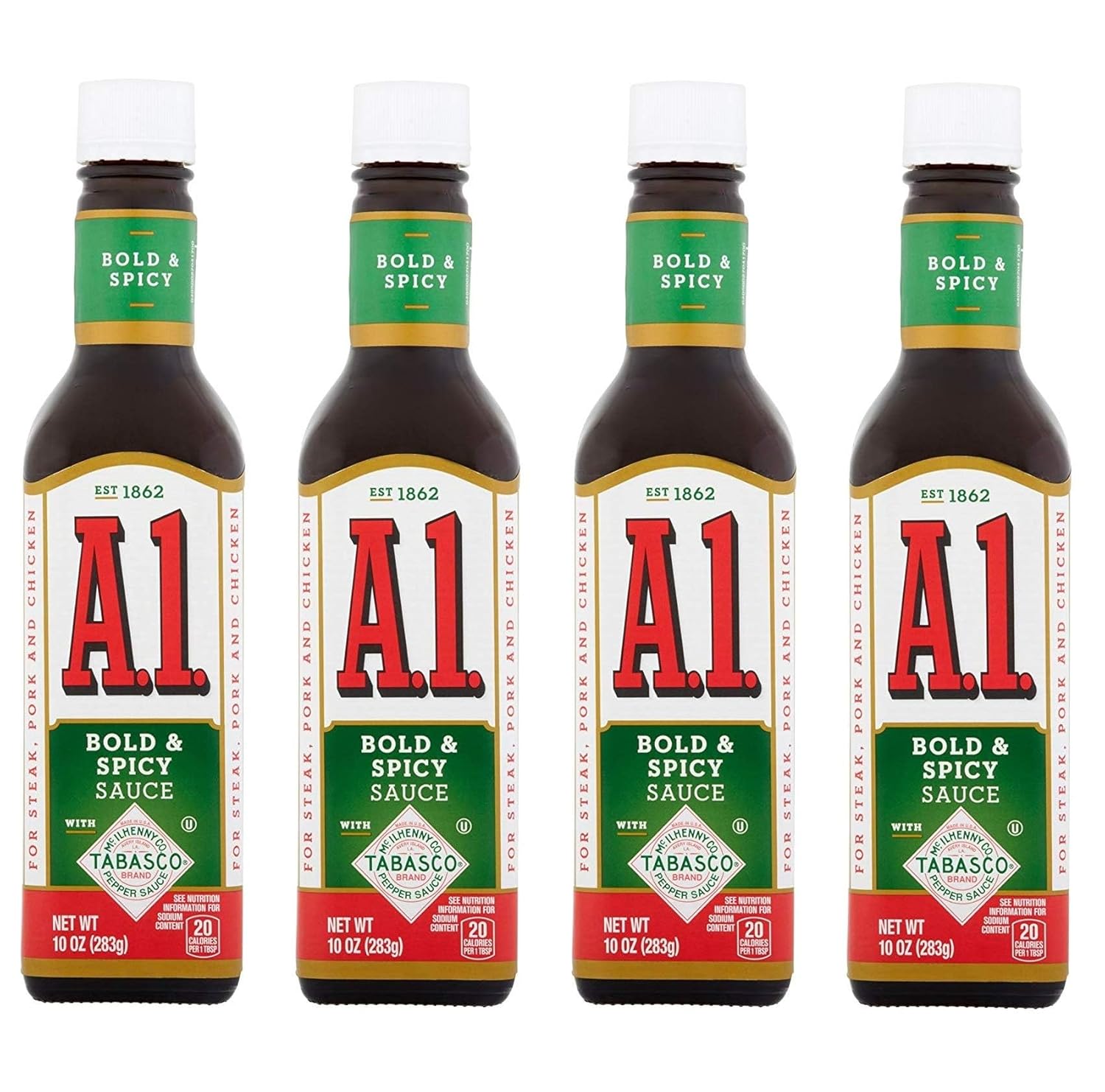 A.1.-Bold-&-Spicy-Sauce-Bottle,-10-Oz-(Pack-of-4)---1561