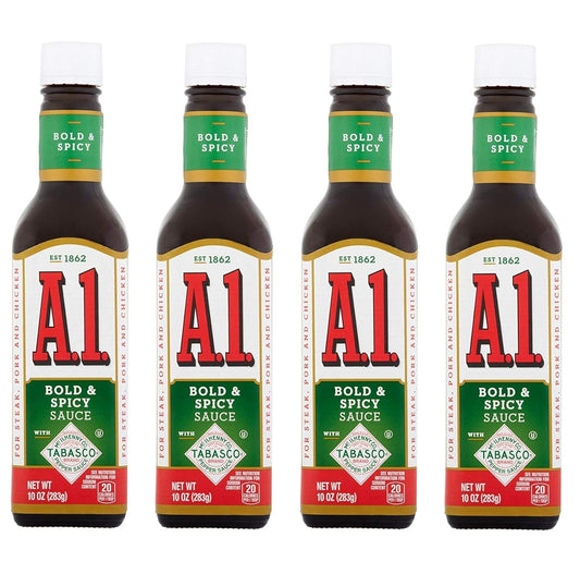 A.1.-Bold-&-Spicy-Sauce-Bottle,-10-Oz-(Pack-of-4)---1561