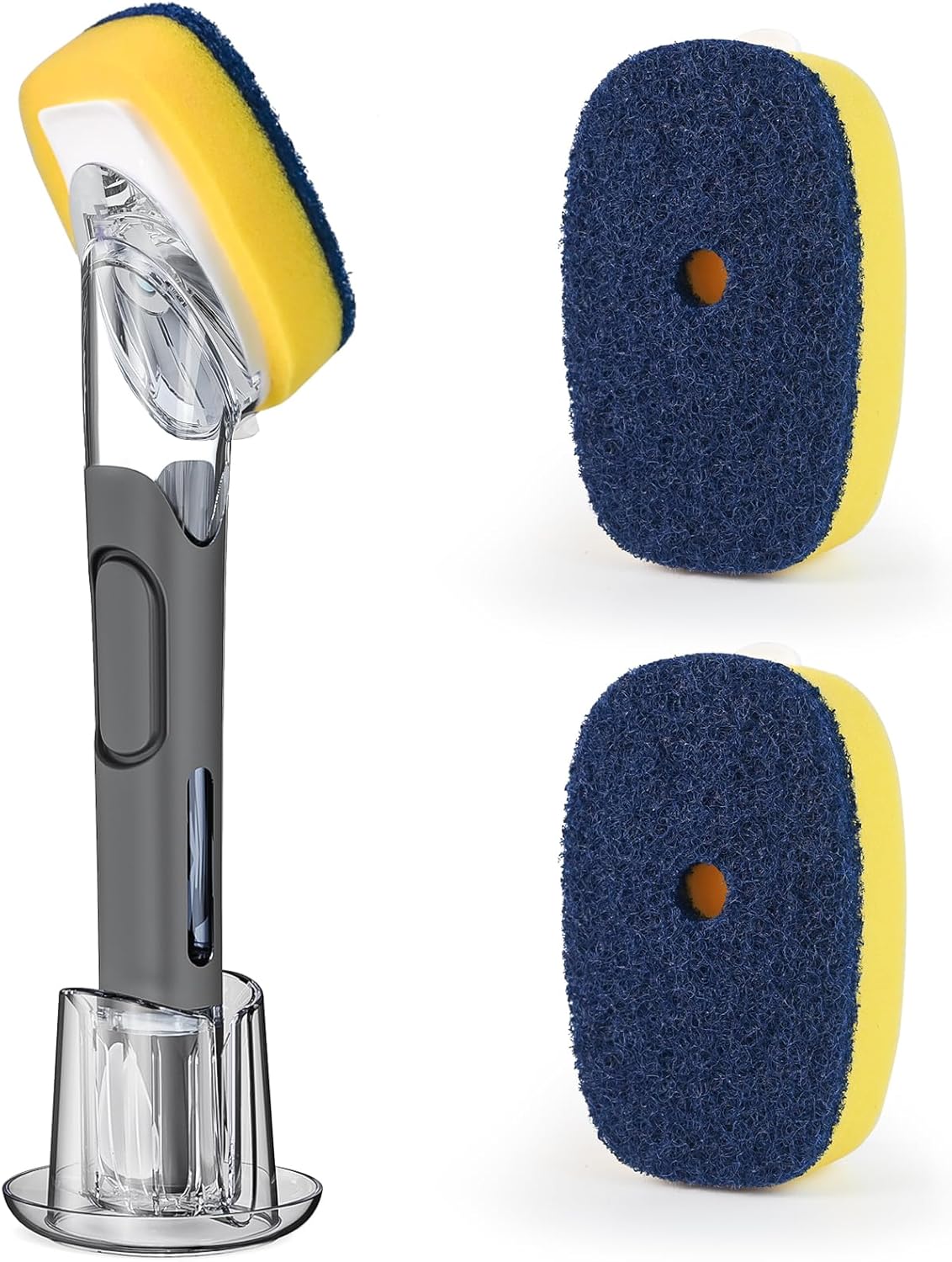 Dish-Brush-with-Soap-Dispenser-Storage-Set-with-2-PCS-2601