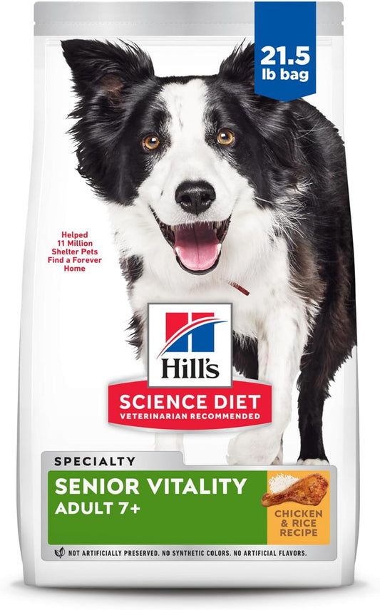 Hill's-Science-Diet-Adult-7+-Senior-Vitality-Dry-Dog-Food,-Chicken-&-Rice,-2167