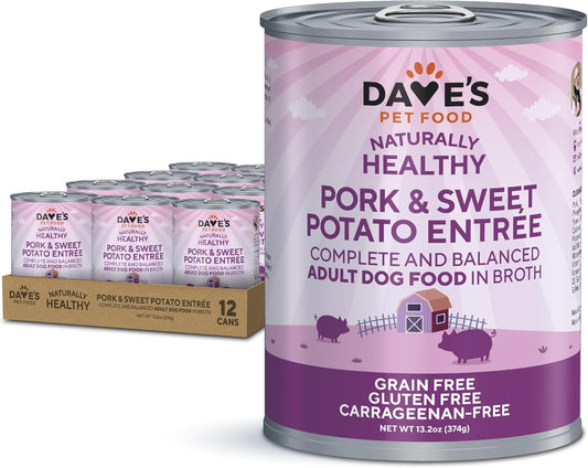 Dave’s-Dog-Food-Grain-Free-Dog-Food-Wet-(Pork-&-Sweet-Potato-in-1200