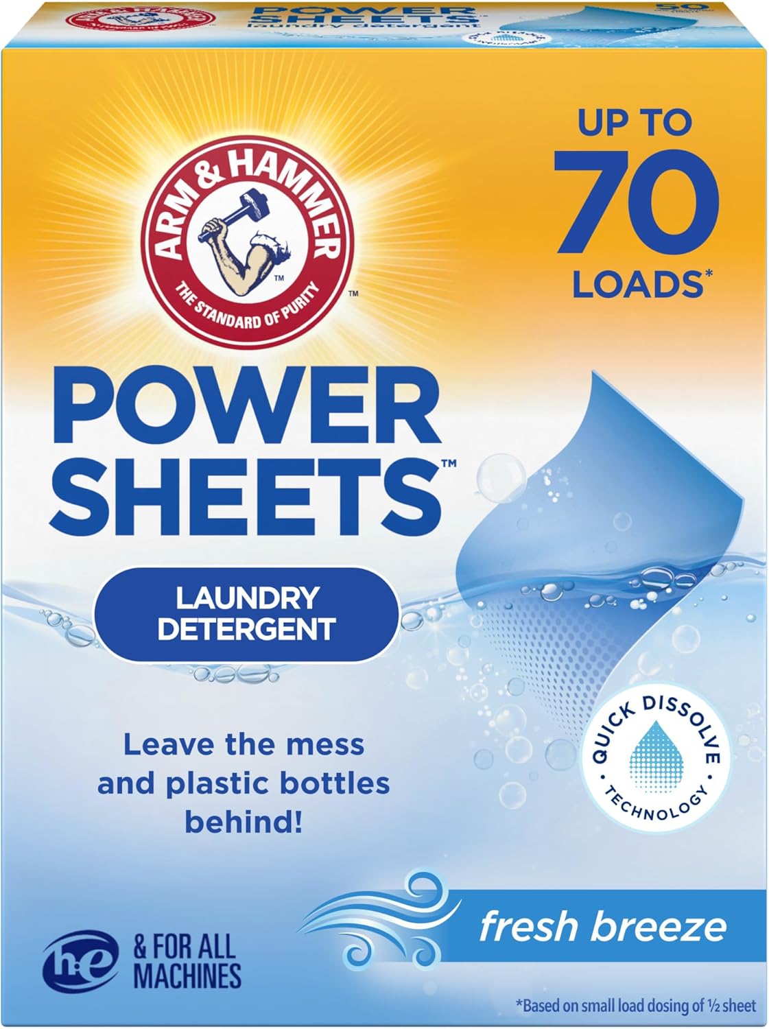ARM-&-HAMMER-Power-Sheets-Laundry-Detergent,-Fresh-Breeze-35-3597